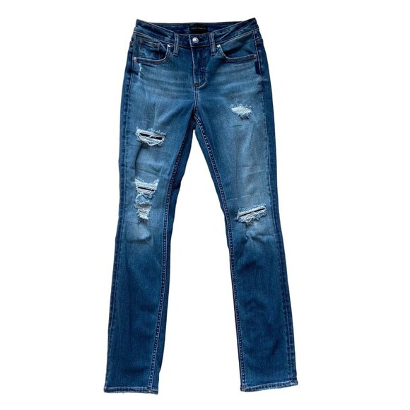 Silver Jeans Co. Beau style Womens Distressed Boyfriend Jeans High Rise size 25 - Picture 1 of 10
